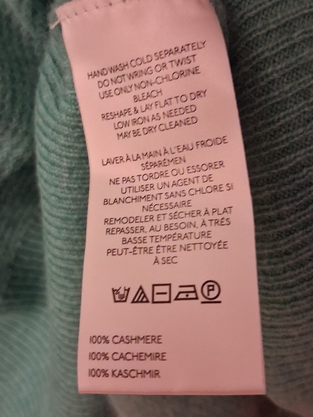 We The Free North Street Cashmere Top Size Small Venetian Green Luxury - Picture 12 of 14